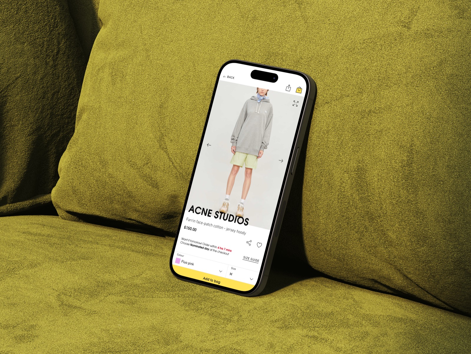Selfridges work, screen 1